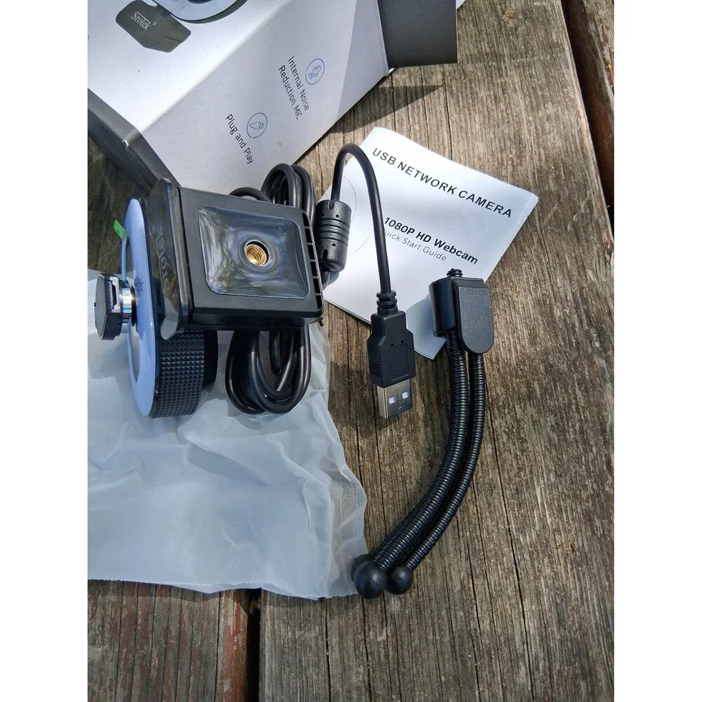 Srotek Webcam Full HD 1080p Model T3601 Plug & Play Built In Mic NWT